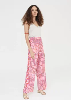 Pantalón palazzo estampado