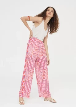 Pantalón palazzo estampado