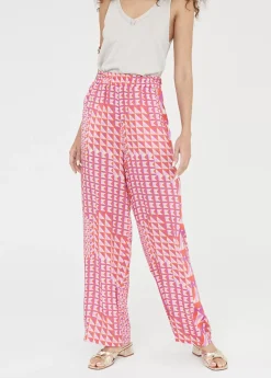 Pantalón palazzo estampado