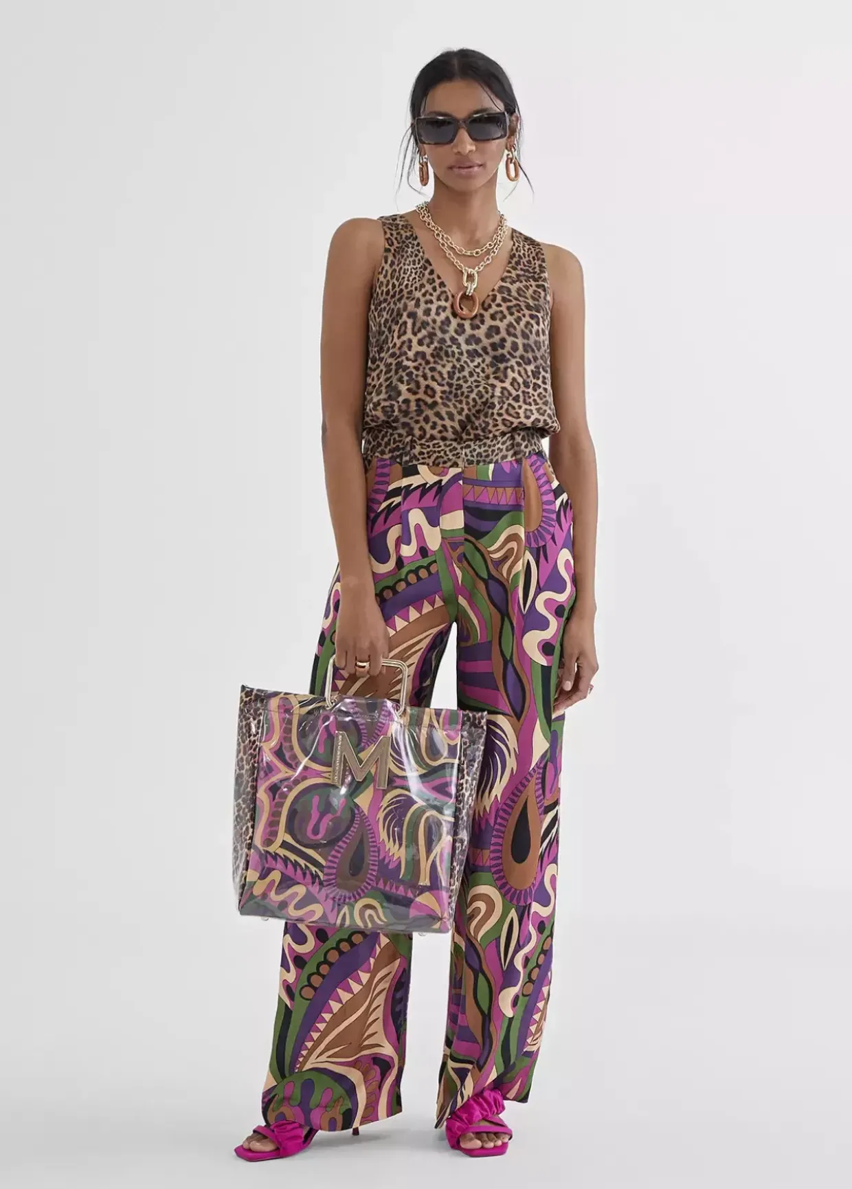 Pantalón palazzo fluido