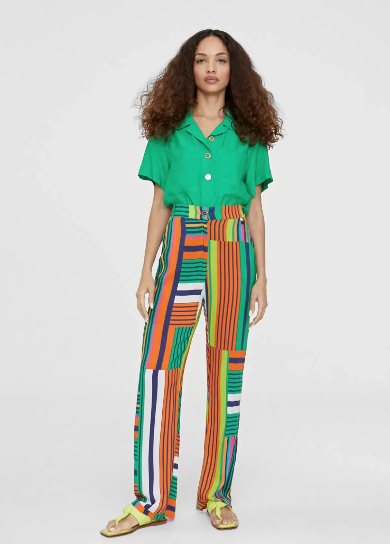 Pantalón palazzo multicolor