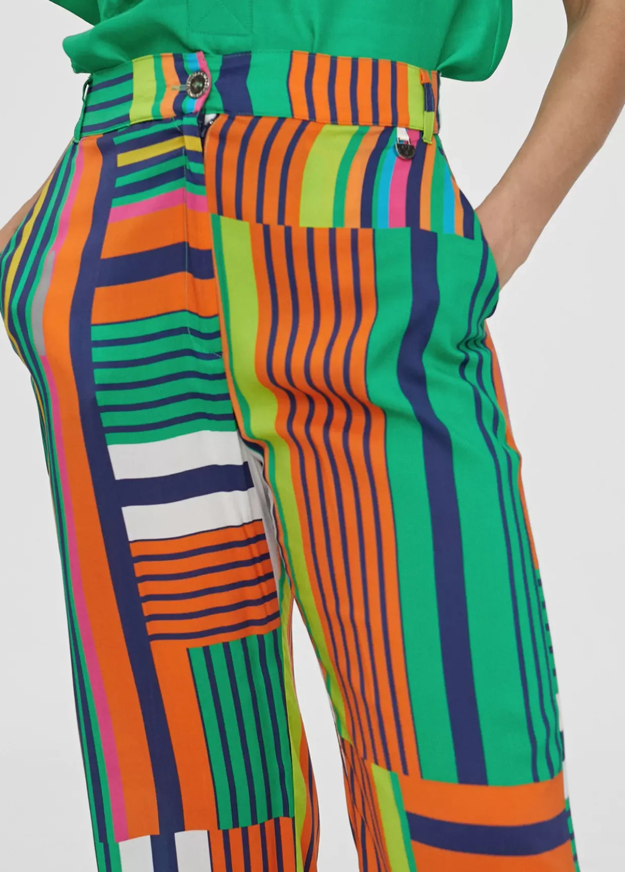 Pantalón palazzo multicolor