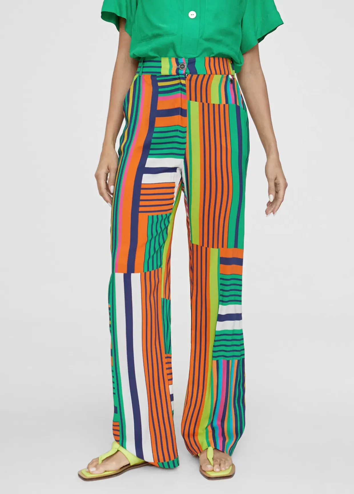 Pantalón palazzo multicolor