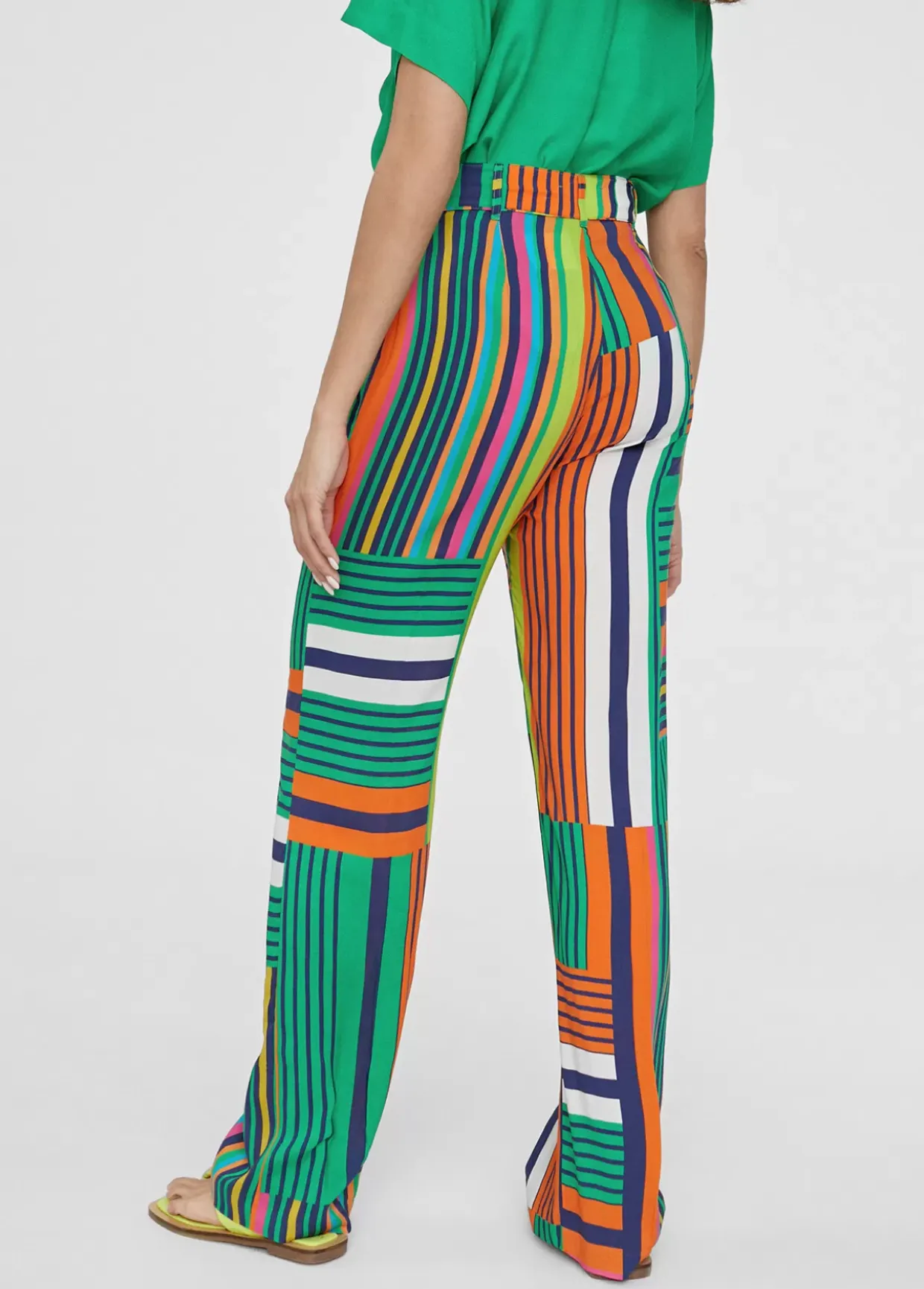 Pantalón palazzo multicolor