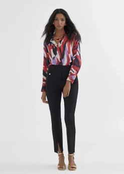 Pantalón pitillo abertura