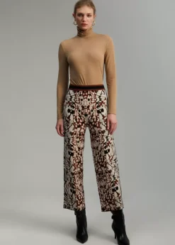 Pantalón punto animal print