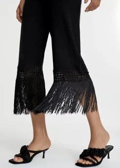 Pantalón punto flecos