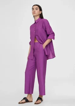 Pantalón recto fluido