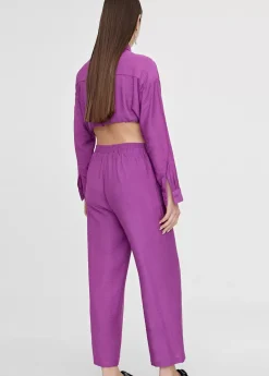 Pantalón recto fluido