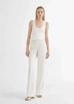 Pantalón recto fluido