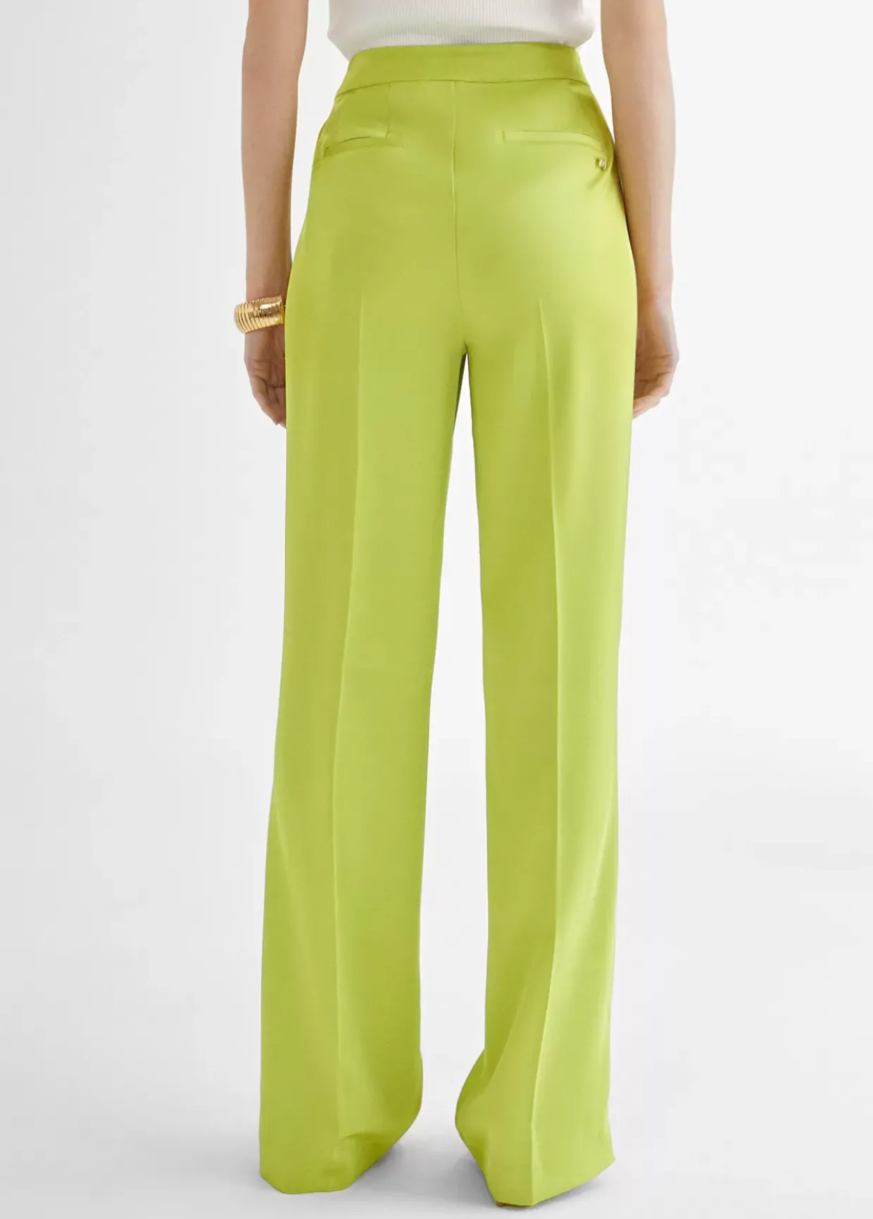 Pantalón recto fluido