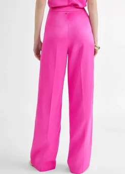 Pantalón recto satinado