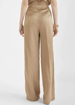 Pantalón recto satinado