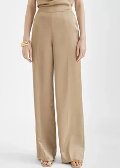 Pantalón recto satinado