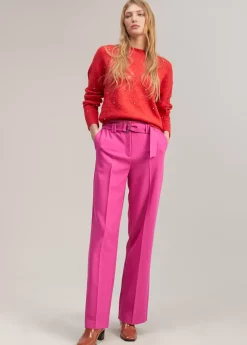 Pantalón wideleg cinturón