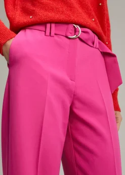 Pantalón wideleg cinturón