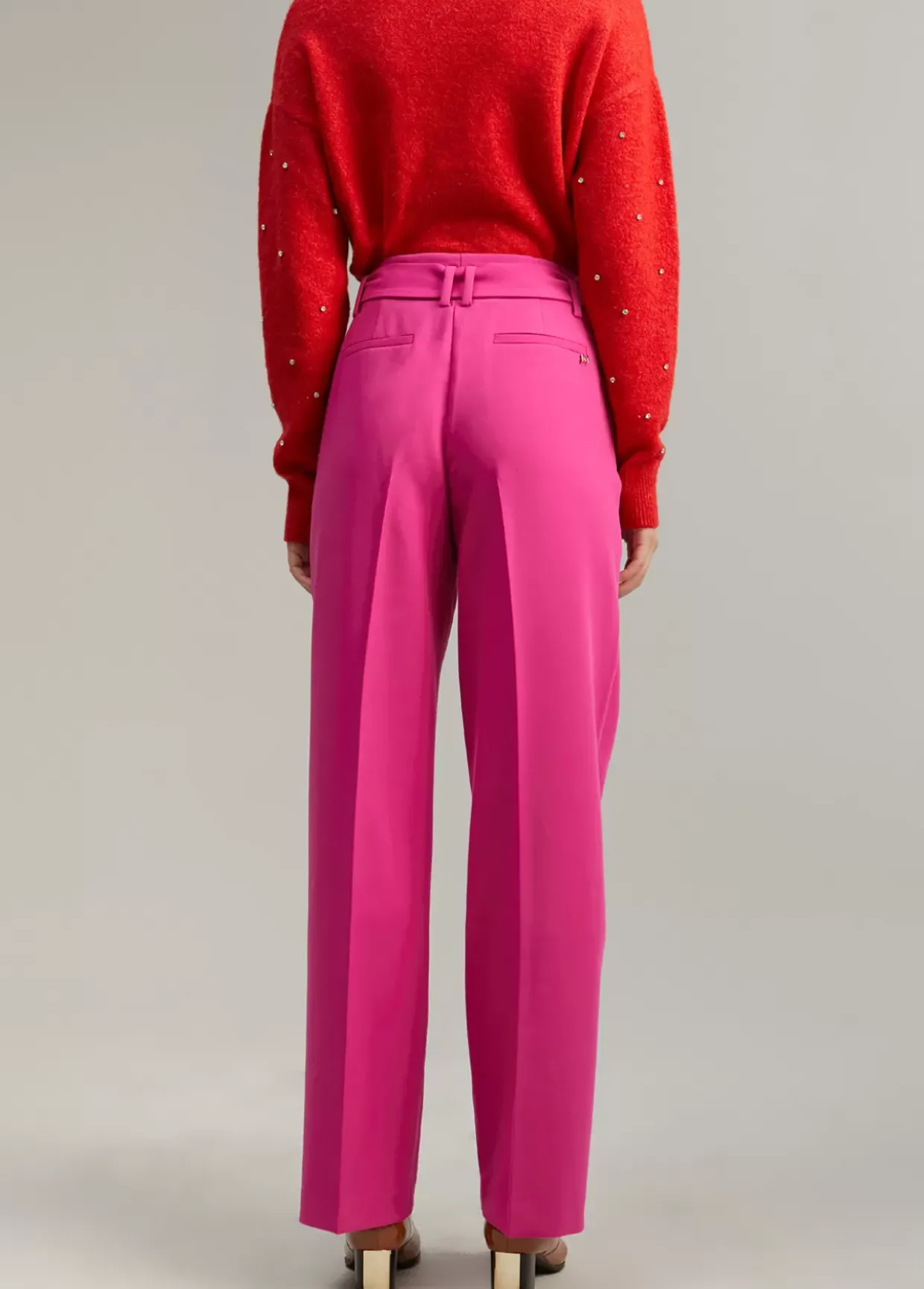 Pantalón wideleg cinturón