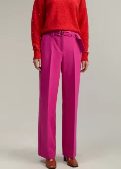 Pantalón wideleg cinturón