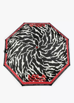 Paraguas pequeño automático print cebra| Lola Casademunt