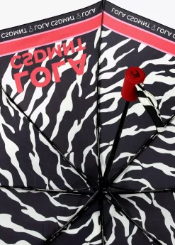 Paraguas pequeño automático print cebra| Lola Casademunt