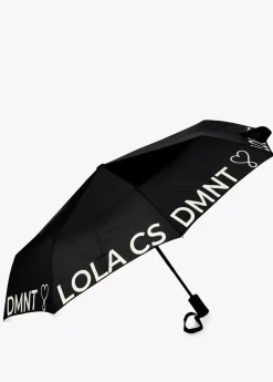 Paraguas pequeño automático logo |  Complementos | Lola Casademunt