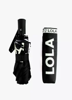 Paraguas pequeño automático logo |  Complementos | Lola Casademunt