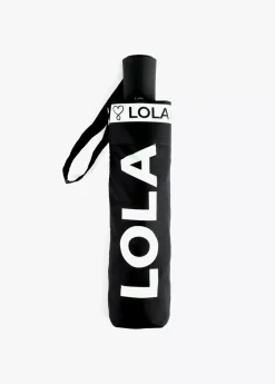 Paraguas pequeño automático logo |  Complementos | Lola Casademunt