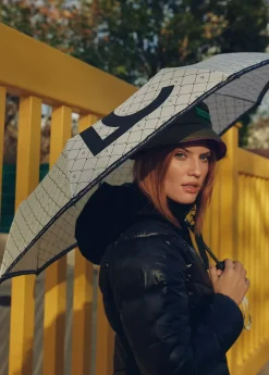 Paraguas pequeño automático logotipado | Lola Casademunt