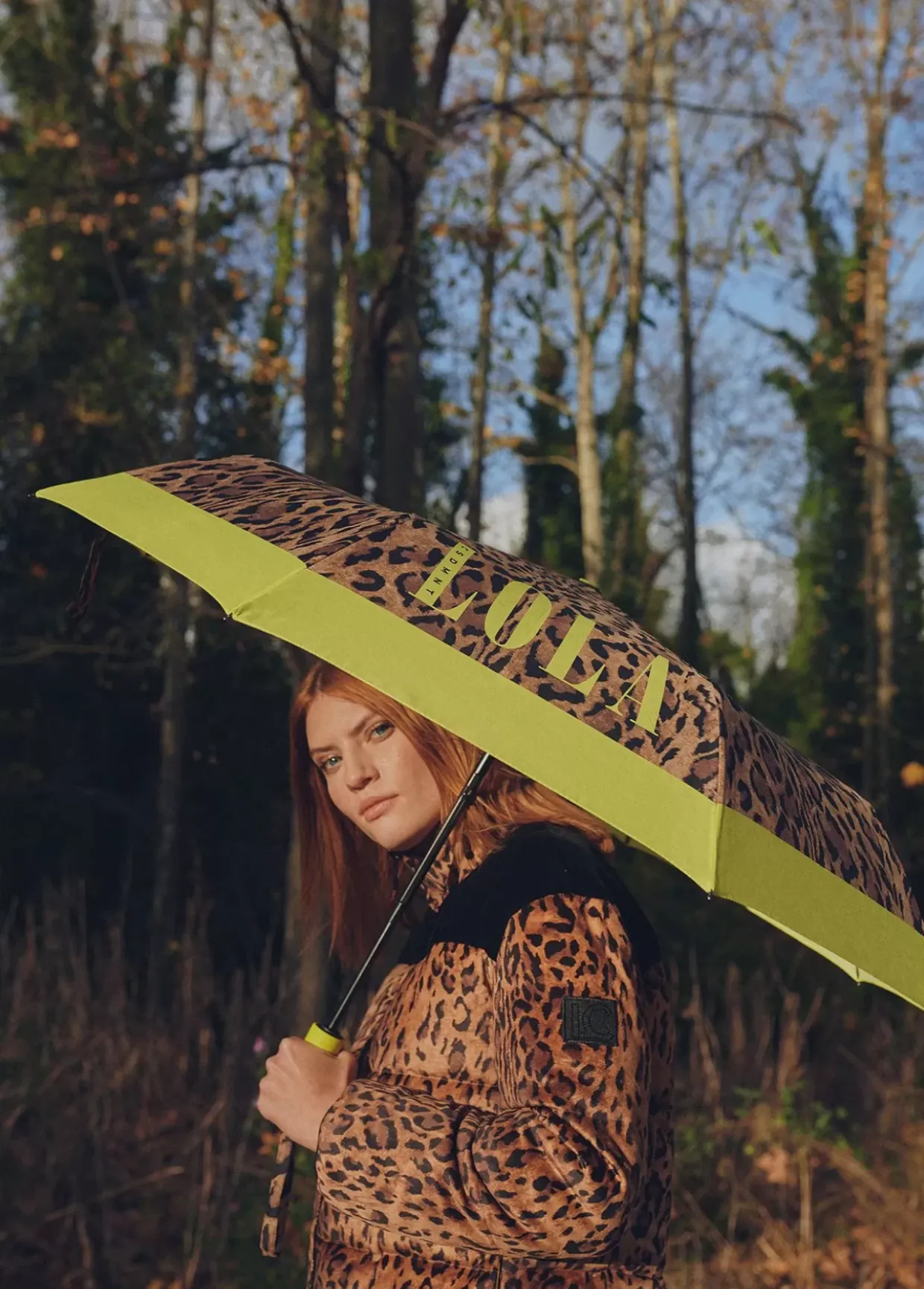 Paraguas pequeño automático animal print| Lola Casademunt