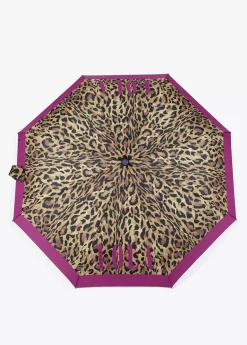 Paraguas pequeño automático animal print | Lola Casademunt