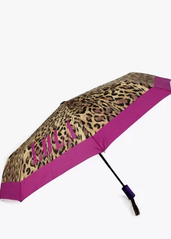 Paraguas pequeño automático animal print | Lola Casademunt