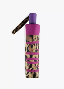 Paraguas pequeño automático animal print | Lola Casademunt