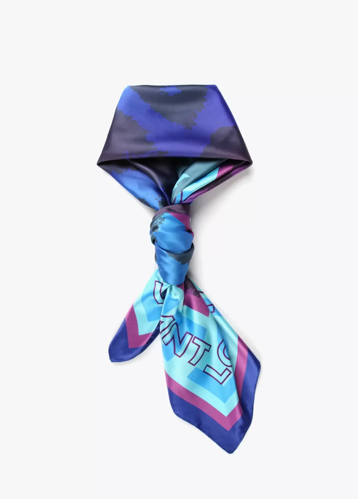 Pañuelo animal print azules