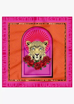 Pañuelo leopardo y flores