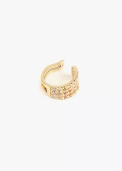 Pendiente piercing de cristales