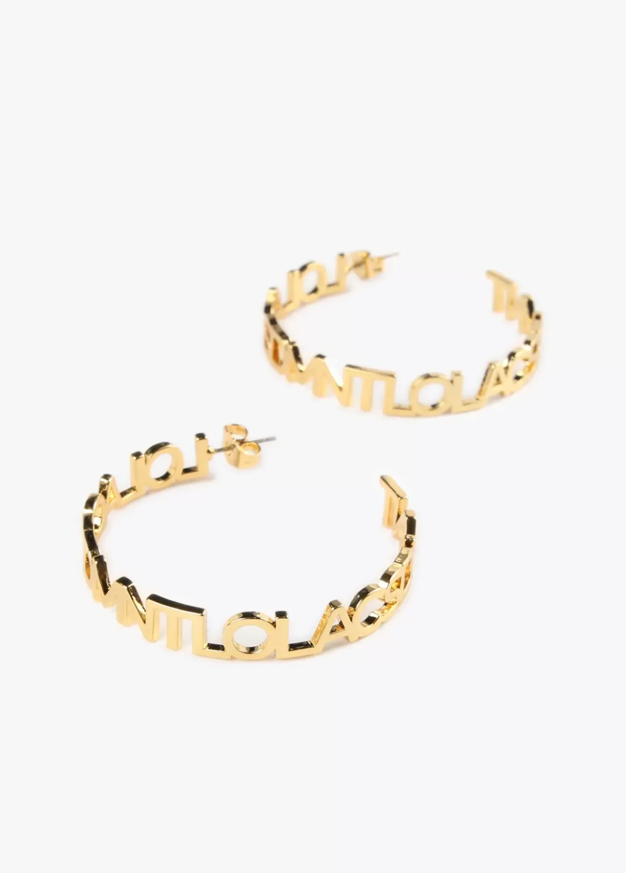 Pendientes aro logotipado