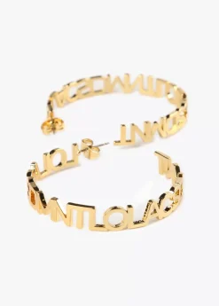 Pendientes aro logotipado