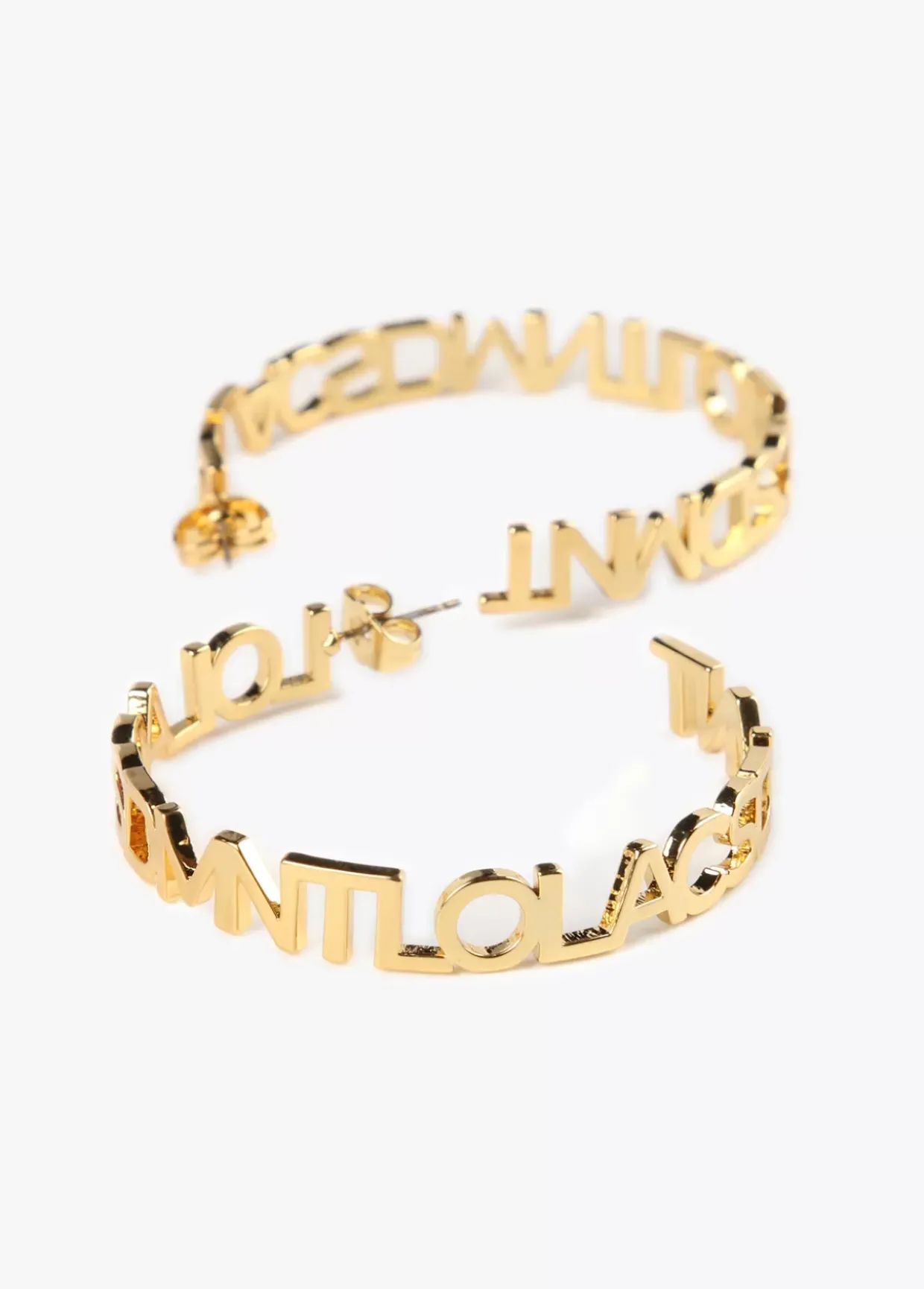 Pendientes aro logotipado