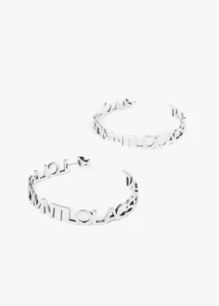 Pendientes aro logotipado