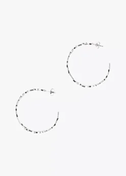 Pendientes aro logotipado