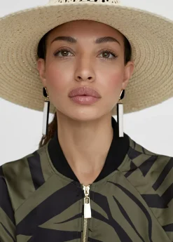 Pendientes blanco y negro