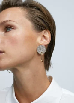 Pendientes botón y aro