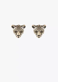 Pendientes cara leopardo