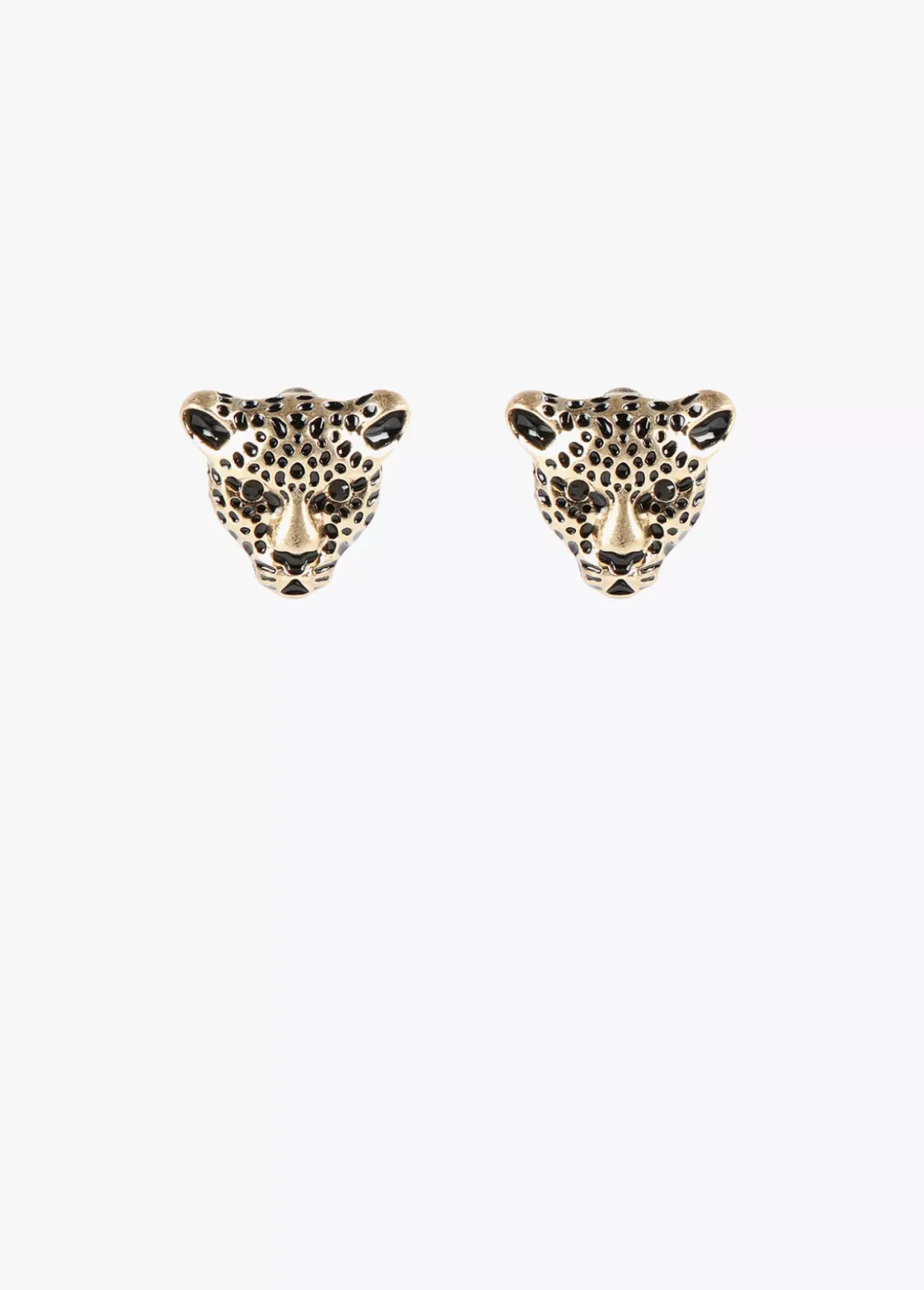 Pendientes cara leopardo
