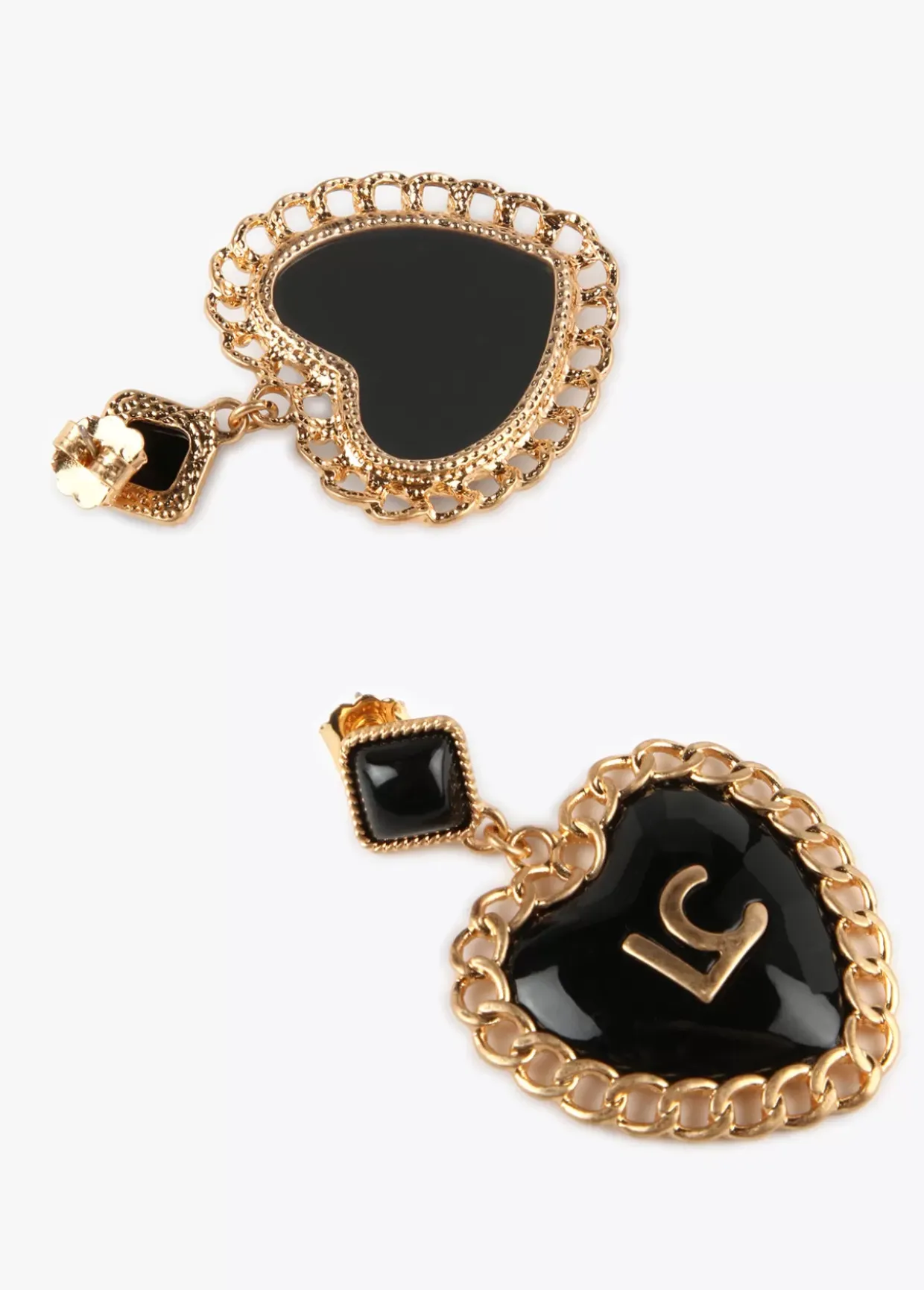 Pendientes corazón encadenado