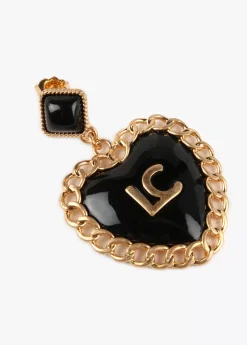 Pendientes corazón encadenado