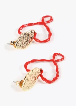 Pendientes corazón lacado