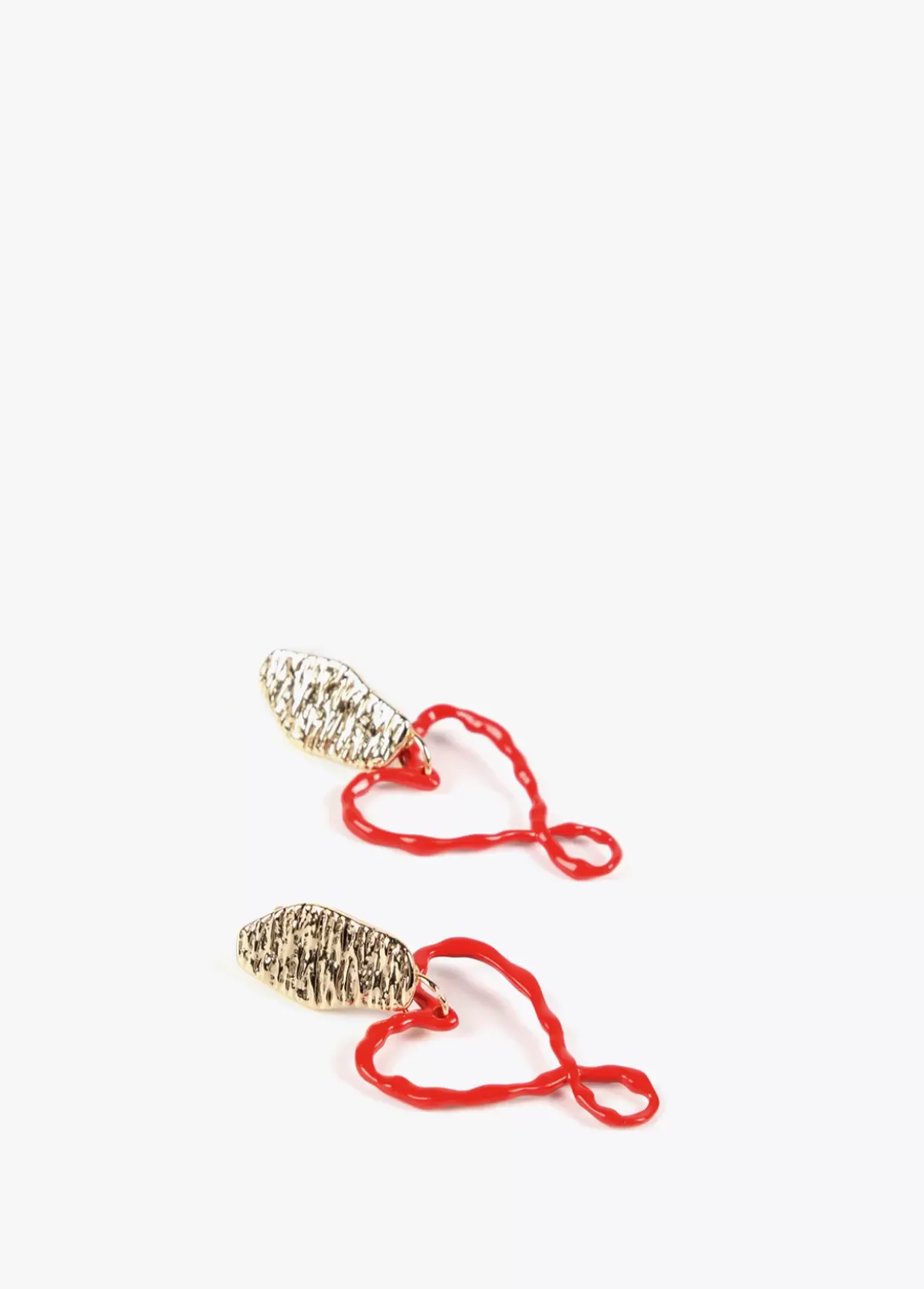 Pendientes corazón lacado