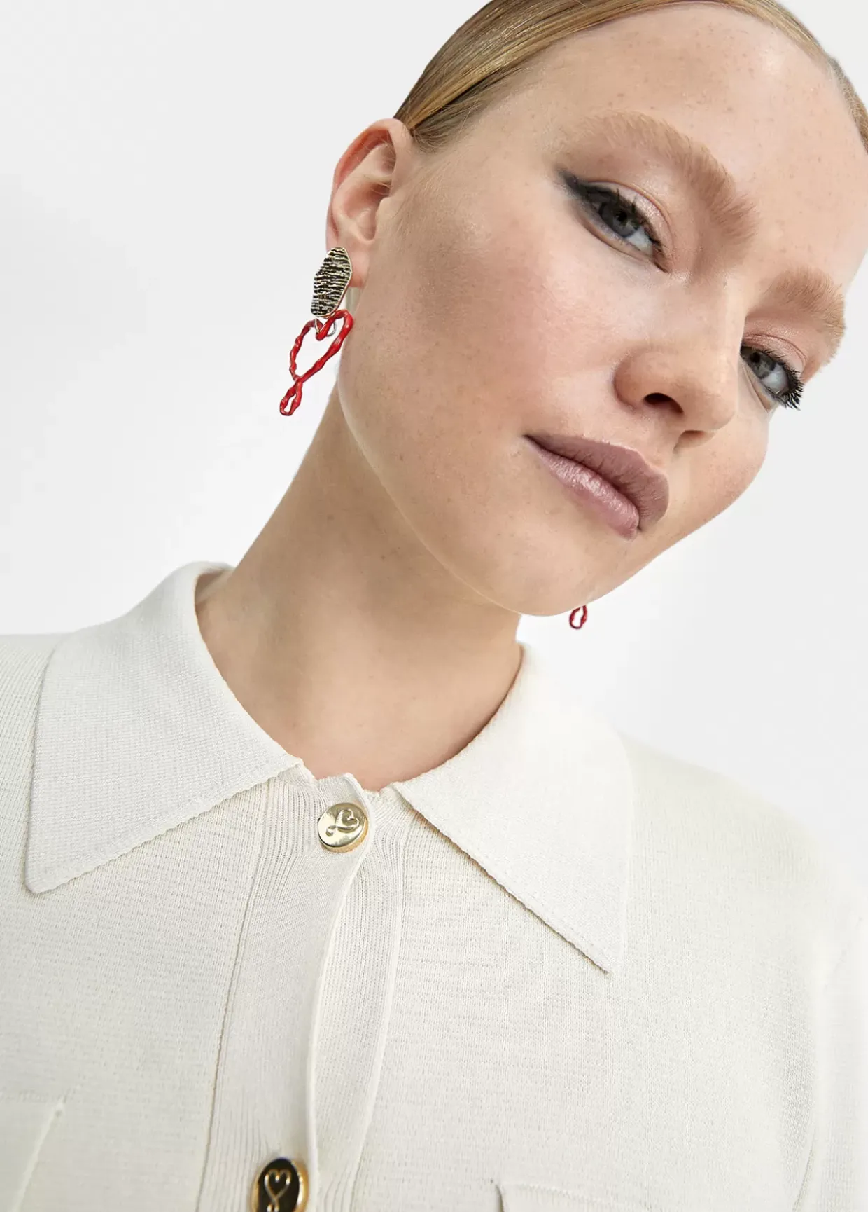 Pendientes corazón lacado