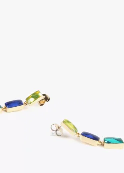 Pendientes cristales de colores